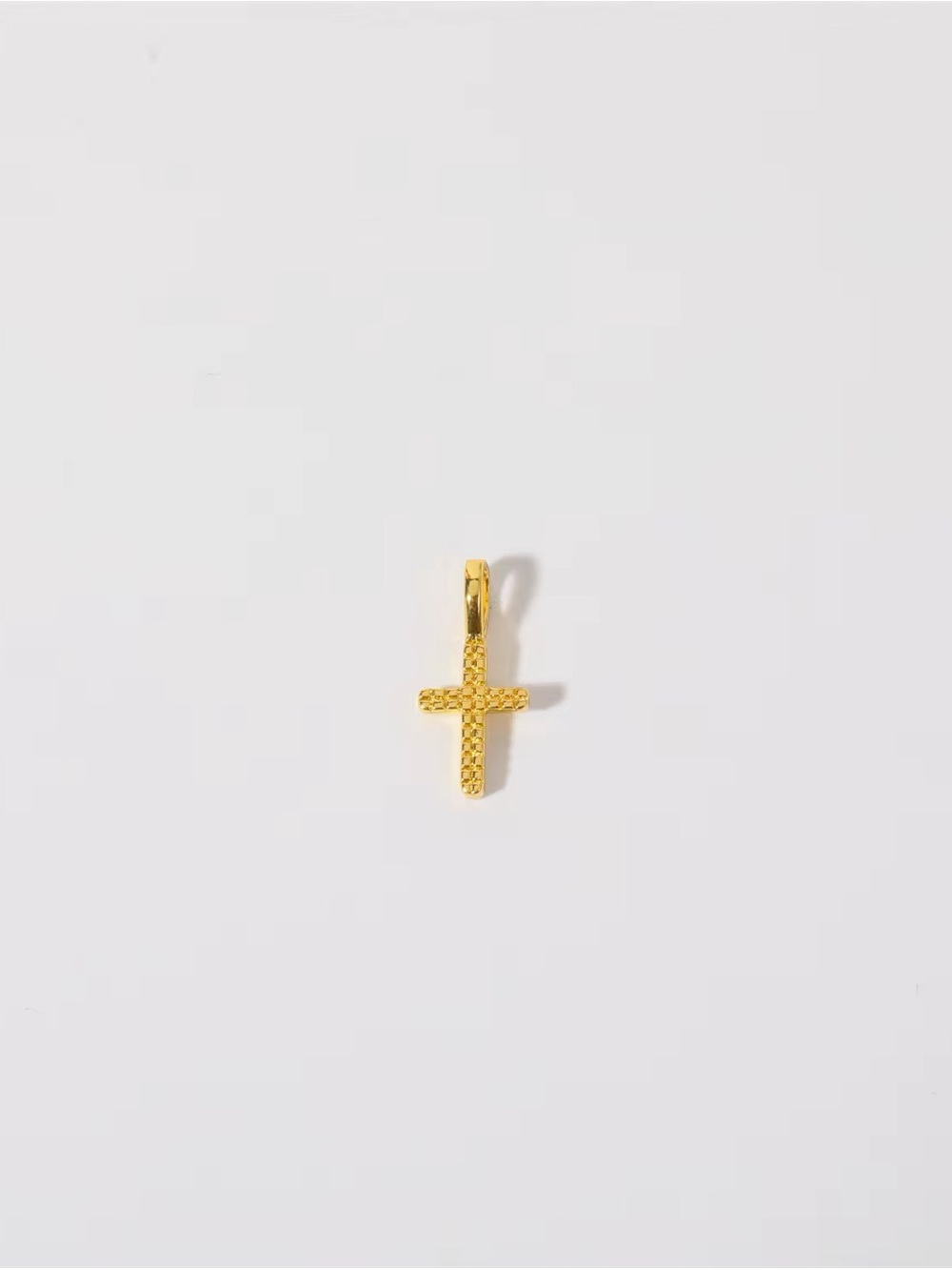 18k Gold Plated Cross Pendant Charm - Women Jewelry